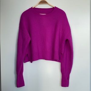 Re/Done Womens Ribbed Sweater